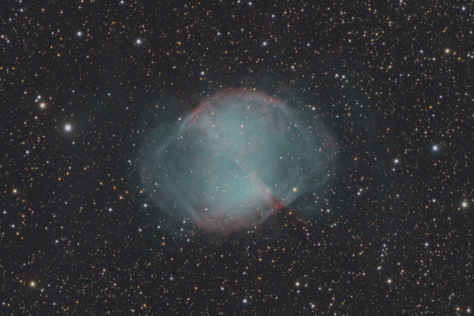 Dumbbell Nebula — original astrophotography by Jesse Krautwurst